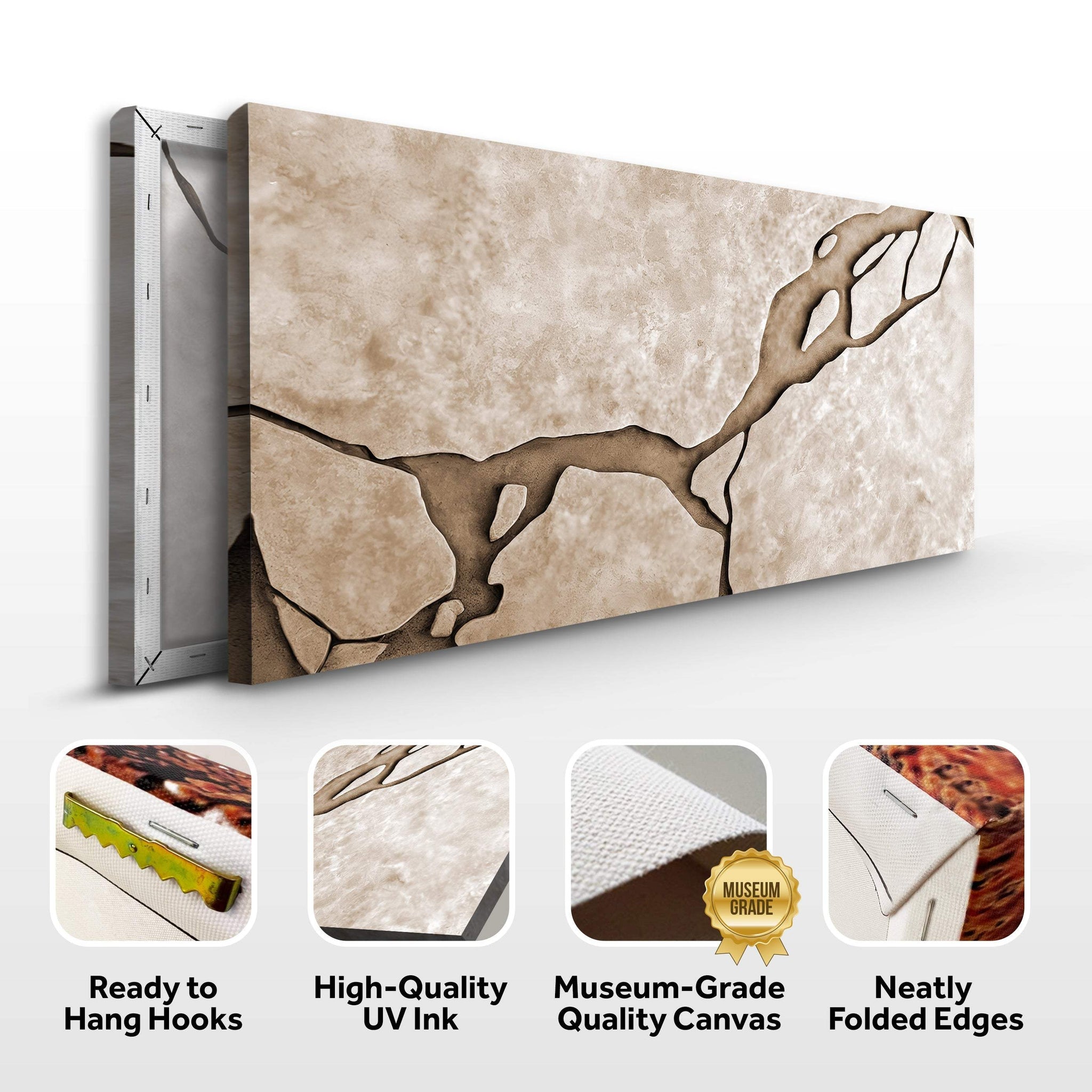 Muddy Abstract Wall Art - Tailored Canvases - Flyclothing LLC
