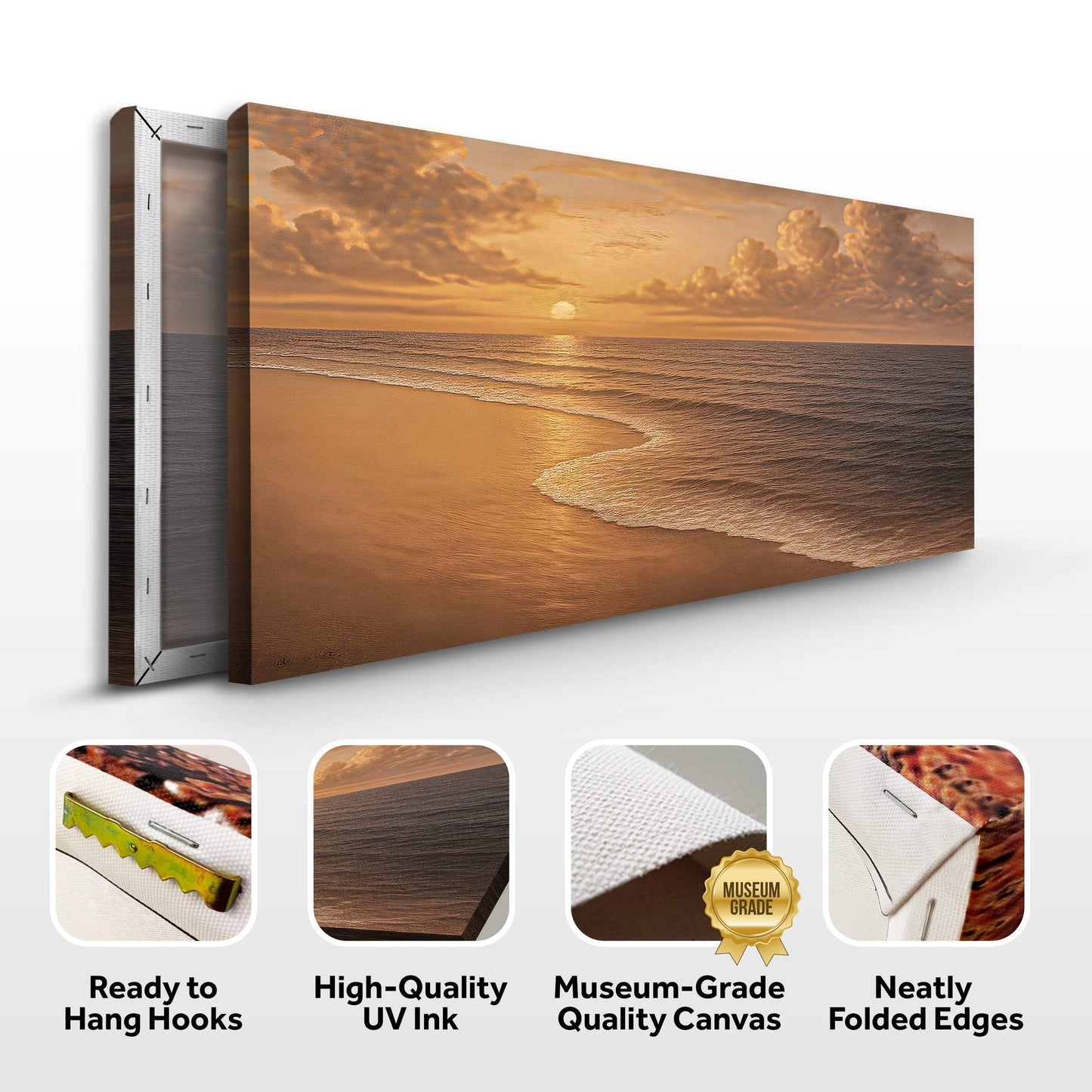 Beach Shoreline Coastal Wall Art VIII - Tailored Canvases - Flyclothing LLC
