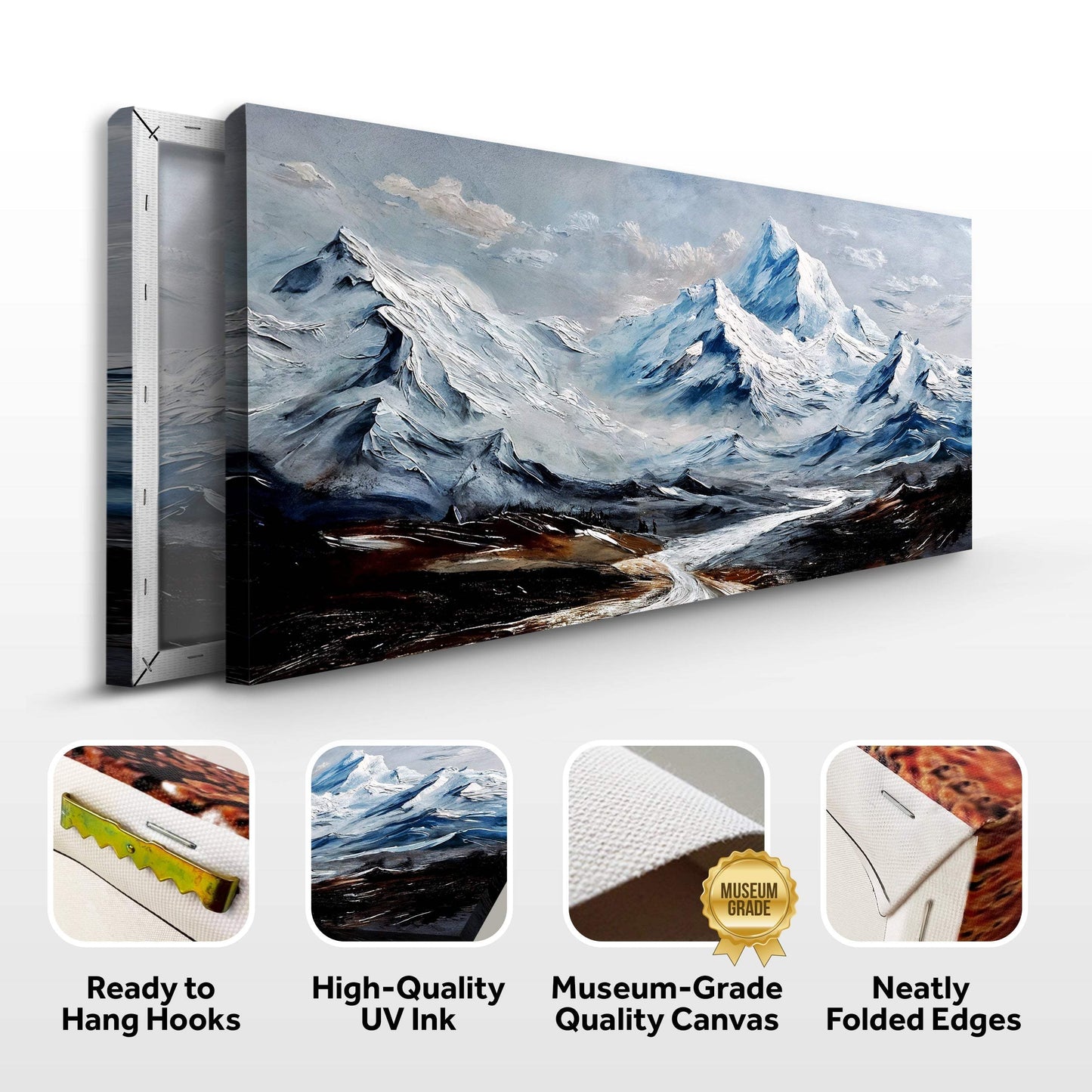 Mountain Minimalist Wall Art II - Tailored Canvases - Flyclothing LLC