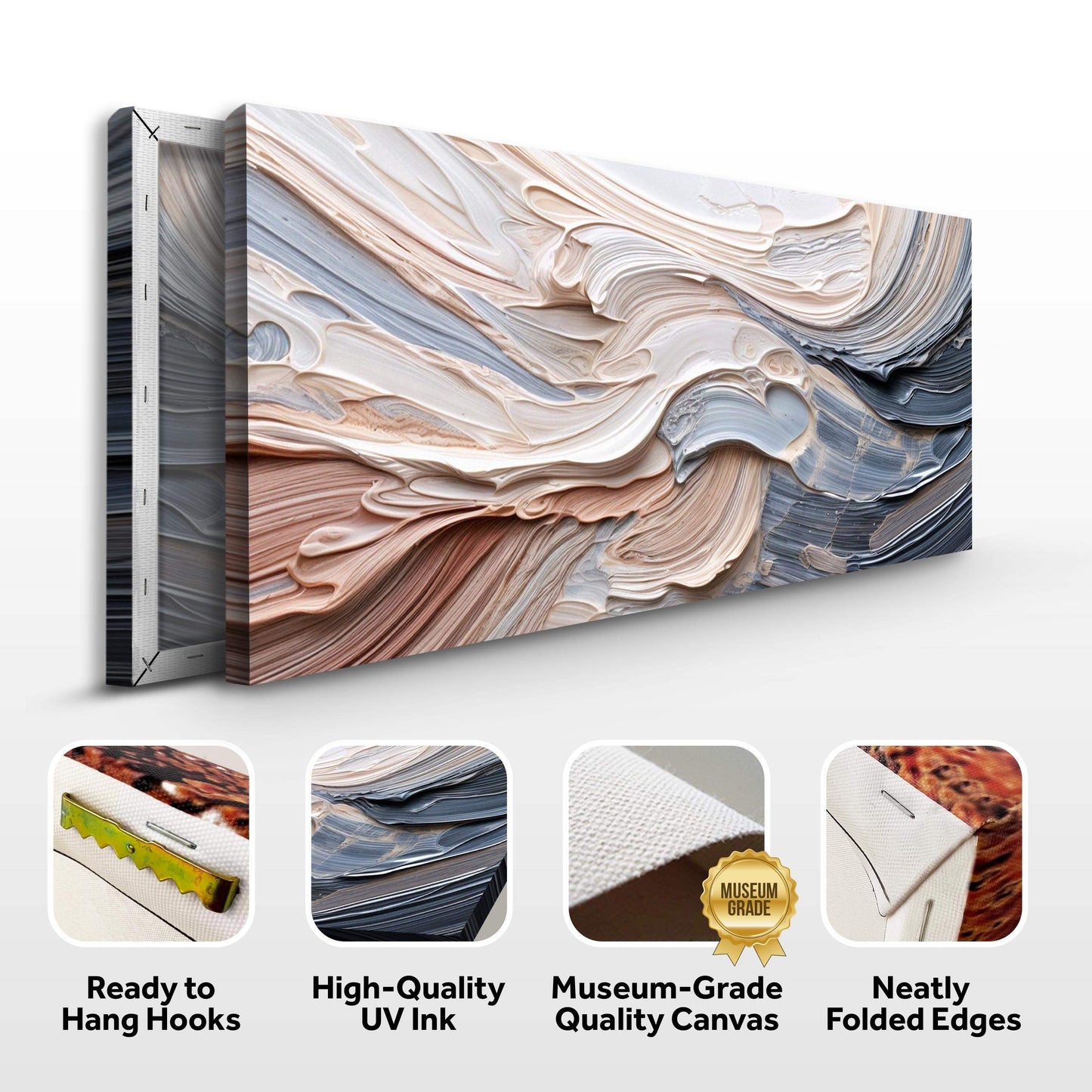 Rough Minimalist Wall Art - Tailored Canvases - Flyclothing LLC