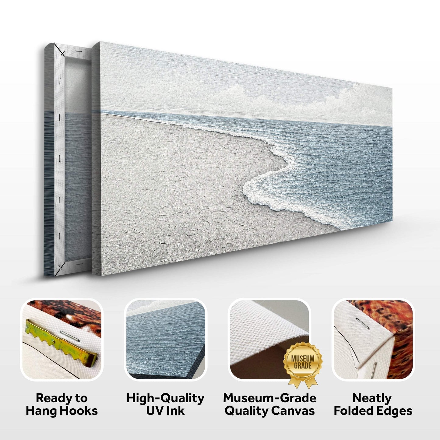 Abstract Beach Shore Wall Art - Tailored Canvases - Flyclothing LLC