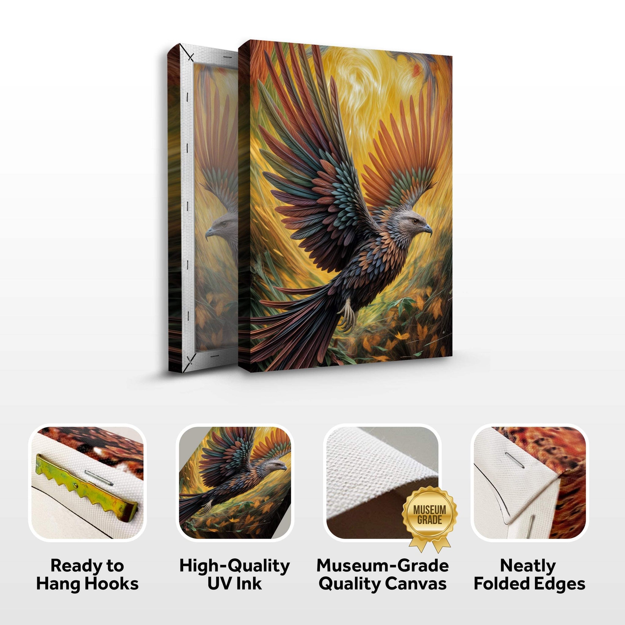Flight Of Fancy Bird Wall Art - Tailored Canvases - Flyclothing LLC