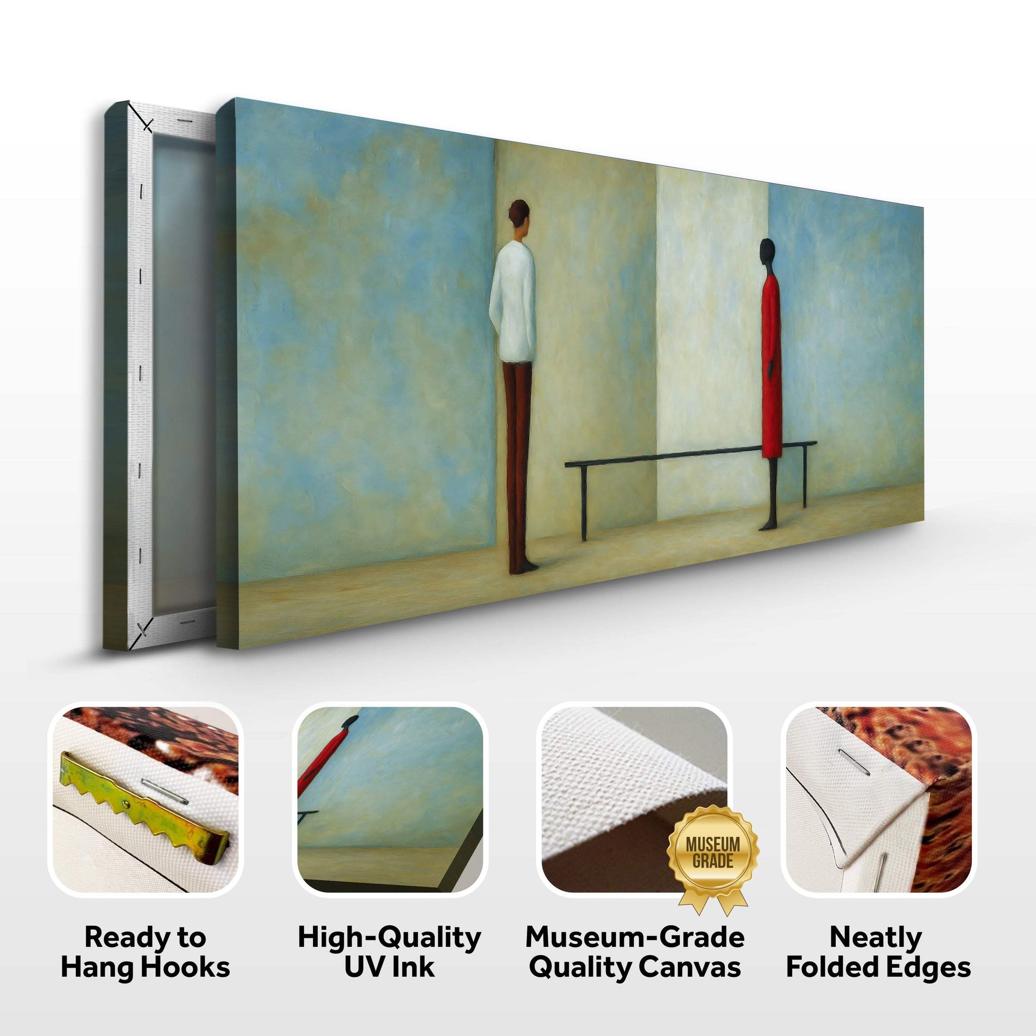 Confrontation Abstract Wall Art - Tailored Canvases - Flyclothing LLC