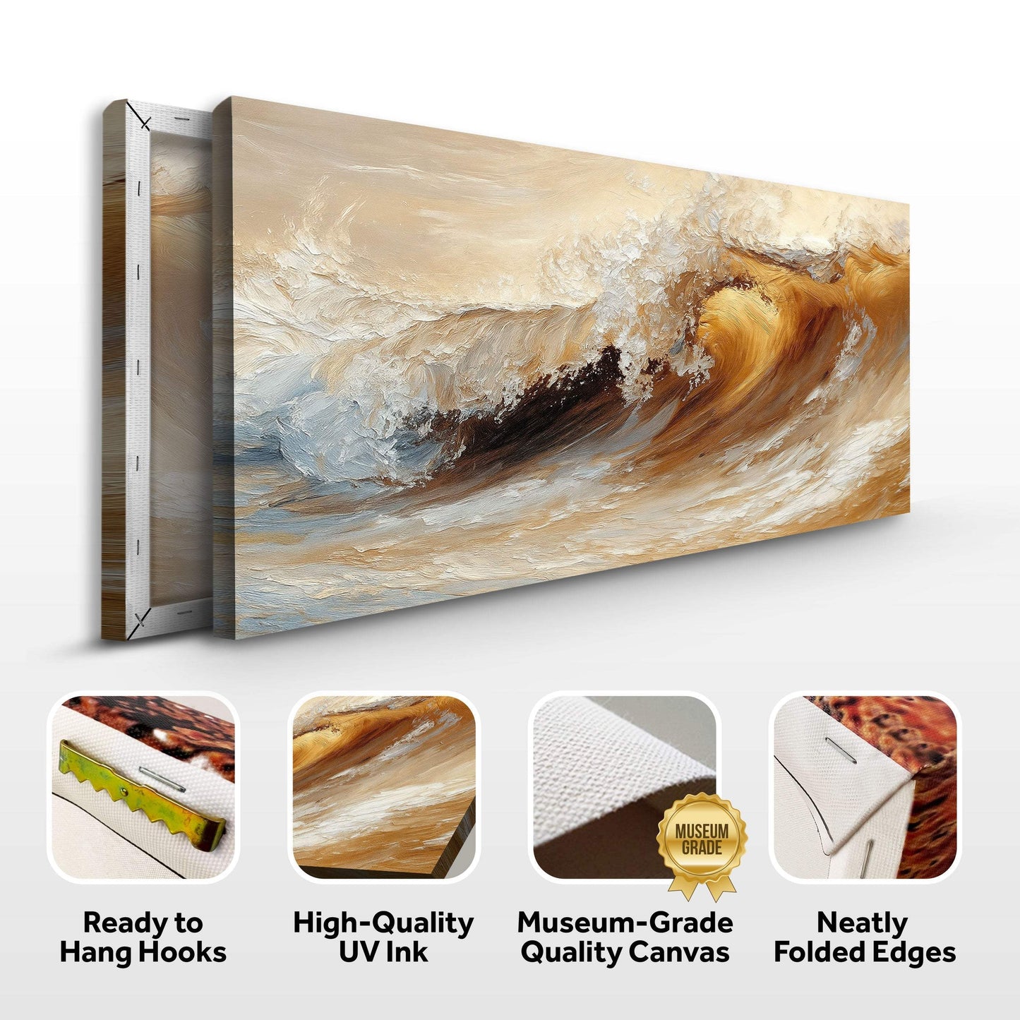 Ocean Wave Seascape Wall Art III - Tailored Canvases - Flyclothing LLC