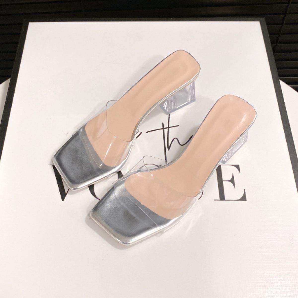 Open Toe Block Heel Sandals - Trendsi - Flyclothing LLC