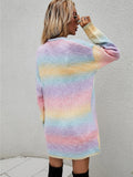 Angel Wings Full Size Pocketed Open Front Gradient Cardigan - Trendsi