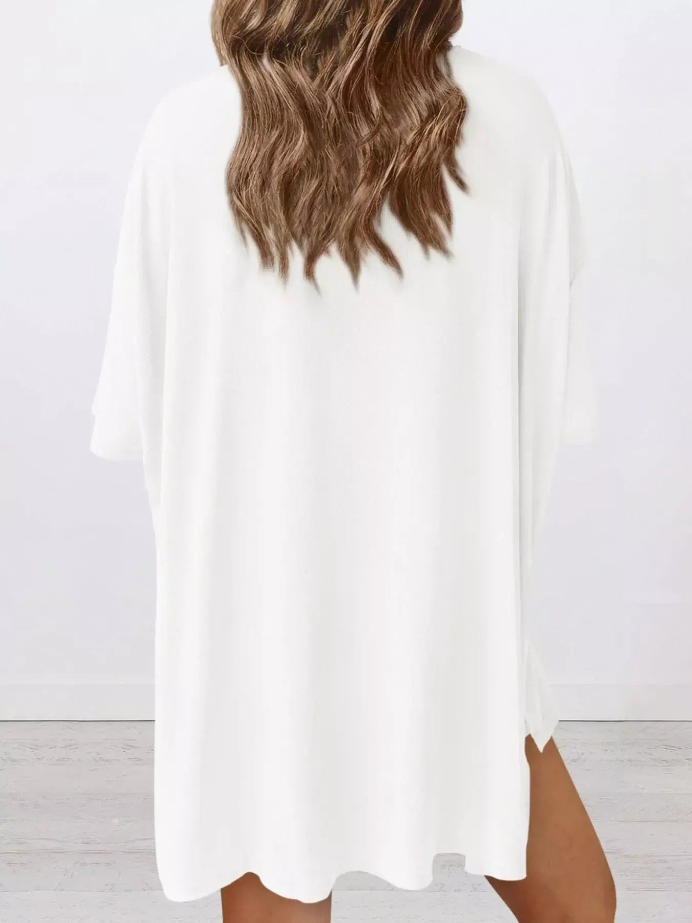 Full Size Half Sleeve T-Shirt and Shorts Set Plus Size - Trendsi - Flyclothing LLC