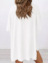 Full Size Half Sleeve T-Shirt and Shorts Set Plus Size - Trendsi - Flyclothing LLC