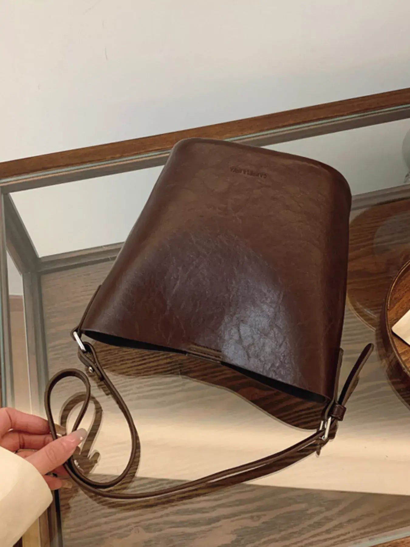 Vintage Style Bucket Crossbody Bag - Trendsi - Flyclothing LLC