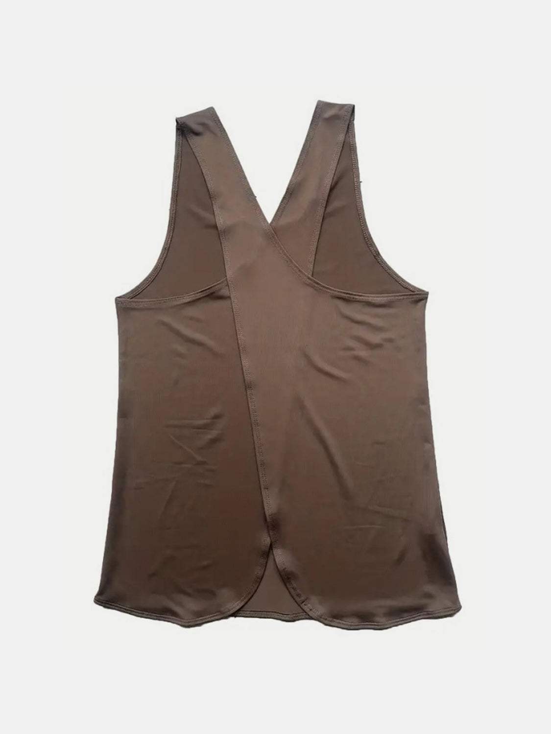 Crisscross Scoop Neck Active Tank - Trendsi - Flyclothing LLC