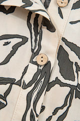 Floral Print Button-Down Shirt - Trendsi - Flyclothing LLC