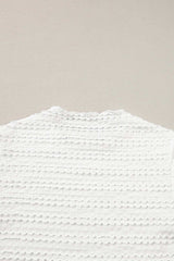 Long Sleeve Jacquard Slim Top - Trendsi - Flyclothing LLC