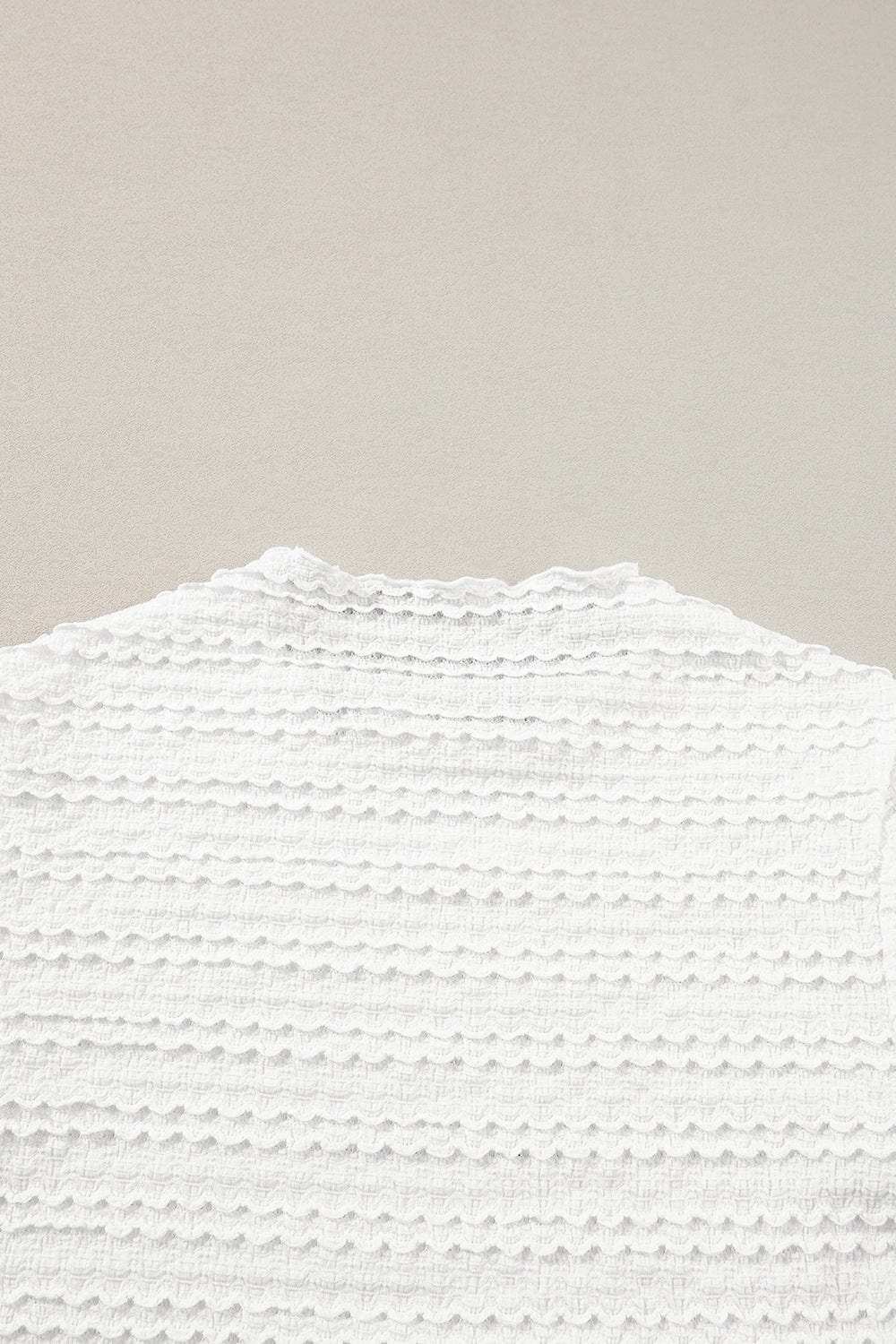 Long Sleeve Jacquard Slim Top - Trendsi - Flyclothing LLC