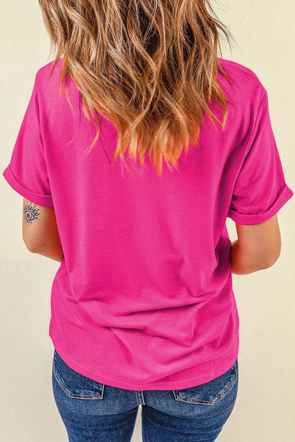 NASHVILLE Round Neck Short Sleeve T-Shirt - Trendsi - Flyclothing LLC
