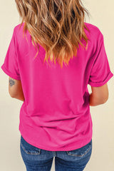 NASHVILLE Round Neck Short Sleeve T-Shirt - Trendsi - Flyclothing LLC