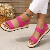 Open Toe Flat Sandals - Trendsi - Flyclothing LLC