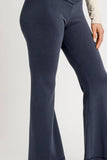 Umgee High-Waisted Flare Leggings - Trendsi