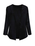 Open Front Long Sleeve Cardigan - Trendsi - Flyclothing LLC
