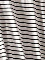 Striped Round Neck Short Sleeve Dress - Trendsi - Flyclothing LLC
