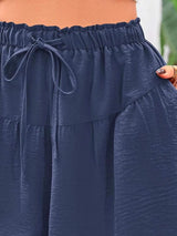 Full Size Casual Drawstring High Waist Relaxed Shorts Plus Size - Trendsi - Flyclothing LLC
