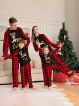 Full Size Family Matching Christmas Pajamas Set with Reindeer Graphic Plus Size - Trendsi - Flyclothing LLC