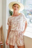 BiBi Camo Print French Terry Romper with Side Pockets - Trendsi - Flyclothing LLC