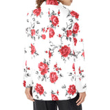 Baha Ranch Mexican Red Rose Floral Blazer