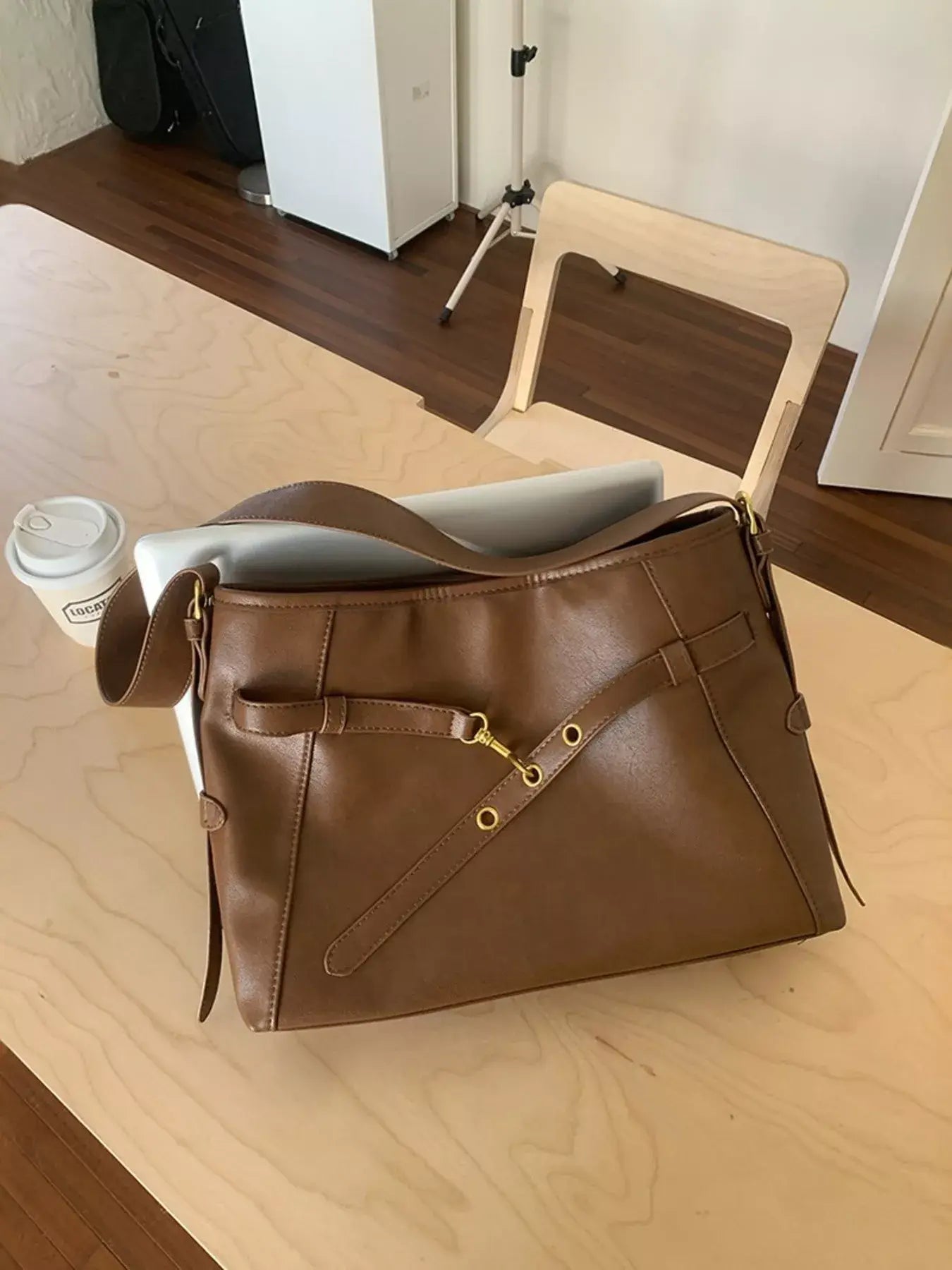 Buckle Decor Tote Bag - Trendsi - Flyclothing LLC
