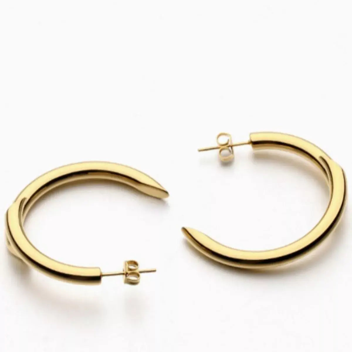 Chunky C-Hoop Earrings - Trendsi - Flyclothing LLC
