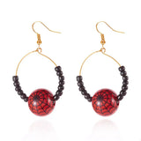 18K Gold-Plated Halloween Bead Earrings - Trendsi - Flyclothing LLC
