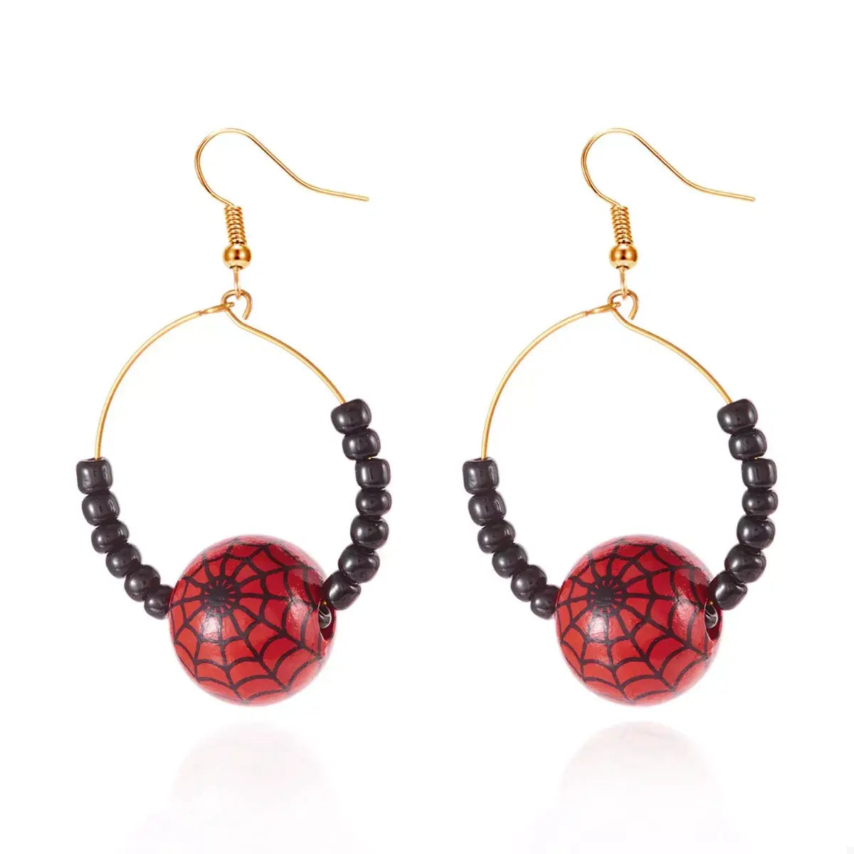 18K Gold-Plated Halloween Bead Earrings - Trendsi - Flyclothing LLC