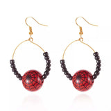 18K Gold-Plated Halloween Bead Earrings - Trendsi - Flyclothing LLC