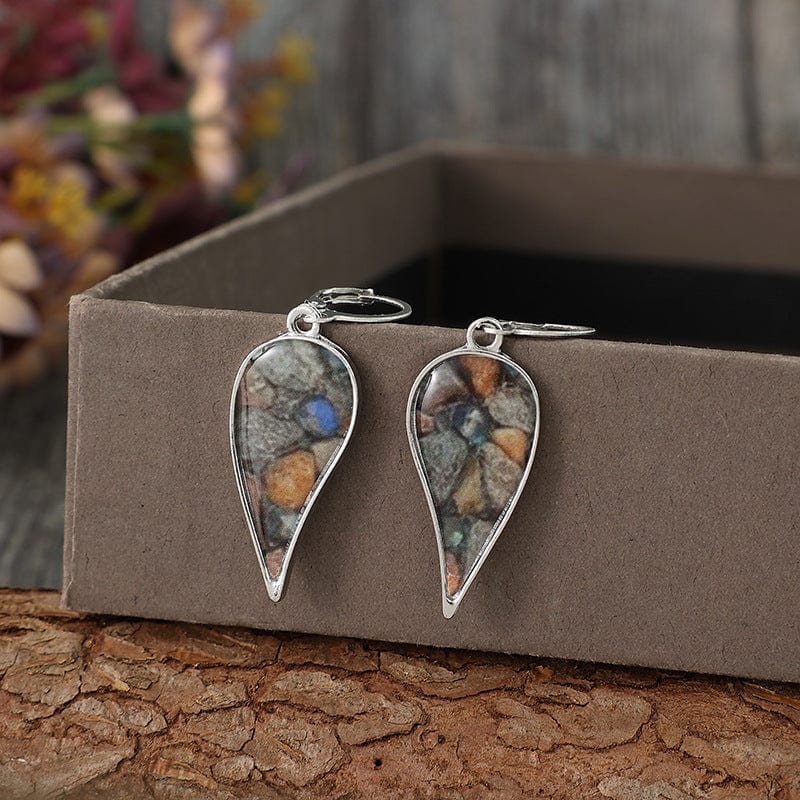Natural Stone Dangle Earrings - Trendsi