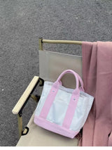 Two Tone Handbag - Trendsi - Flyclothing LLC