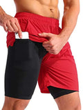 Men's Elastic Waist Active Shorts - Trendsi - Flyclothing LLC