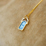 18K Gold-Plated Titanium Steel Pendant Necklace - Trendsi - Flyclothing LLC