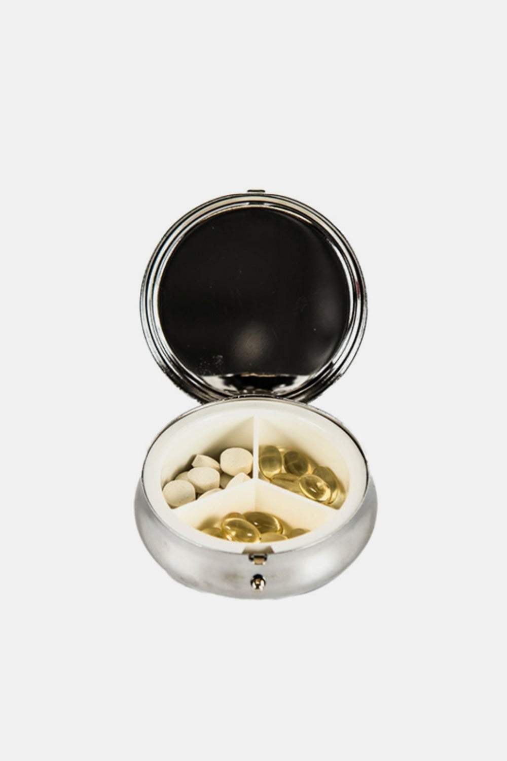 Nicole Lee USA Print Metallic Circular Large Pill Case - Trendsi - Flyclothing LLC