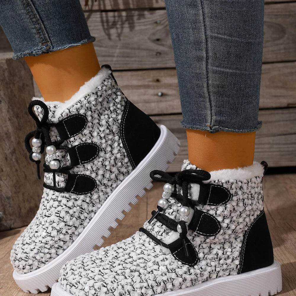 Lace Up Ankle Boots - Trendsi - Flyclothing LLC