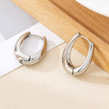 Minimalist Versatile Square Earrings, Fashion Commuter Ear Jewelry, Teardrop Hoop Earrings, Women Huggie Earrings, Vintage Costume Jewelry Wholesale - My Store - Flyclothing LLC