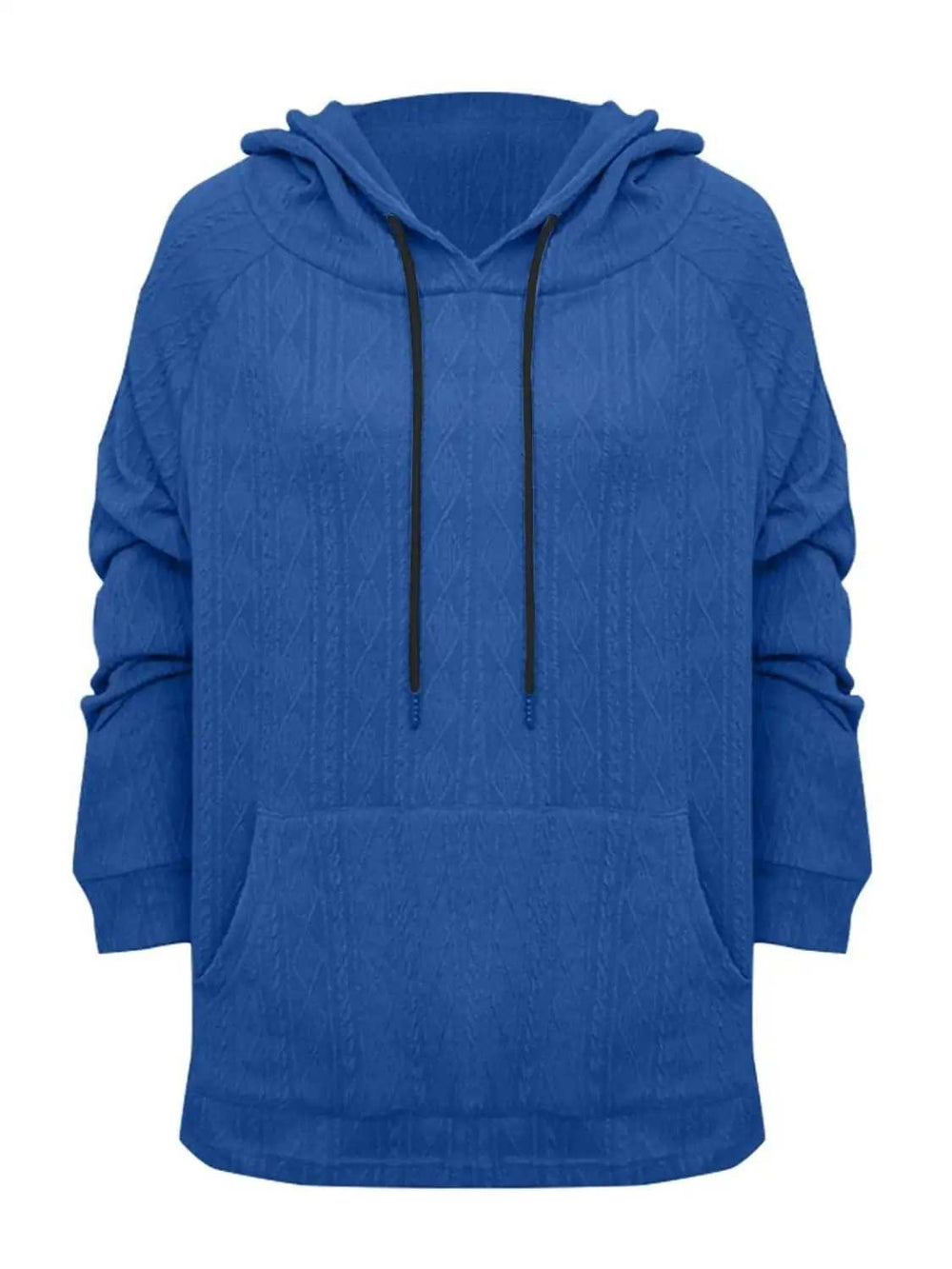 Full Size Drawstring Long Sleeve Hoodie - Trendsi - Flyclothing LLC