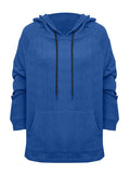 Full Size Drawstring Long Sleeve Hoodie - Trendsi - Flyclothing LLC