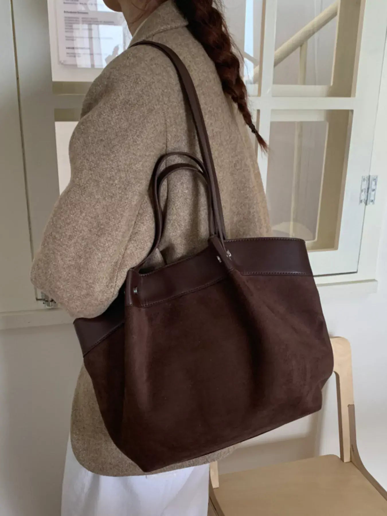 Lightweight Classic Color Tote Bag - Trendsi - Flyclothing LLC