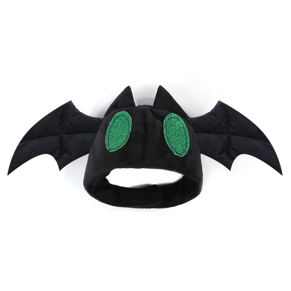 Pet Halloween Hat Teddy Dress Up Bat Headdress Cat Hat Cat Head - My Store - Flyclothing LLC