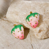 Colorful Strawberry Stud Earrings - Trendsi - Flyclothing LLC