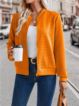 Zip Up Long Sleeve Jacket - Trendsi - Flyclothing LLC