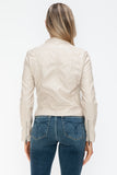 Snobbish PU Leather Zip Up Jacket with Pockets - Trendsi