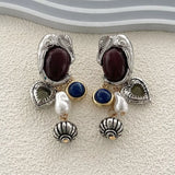 Zinc Alloy Heart Dangle Earrings - Trendsi - Flyclothing LLC