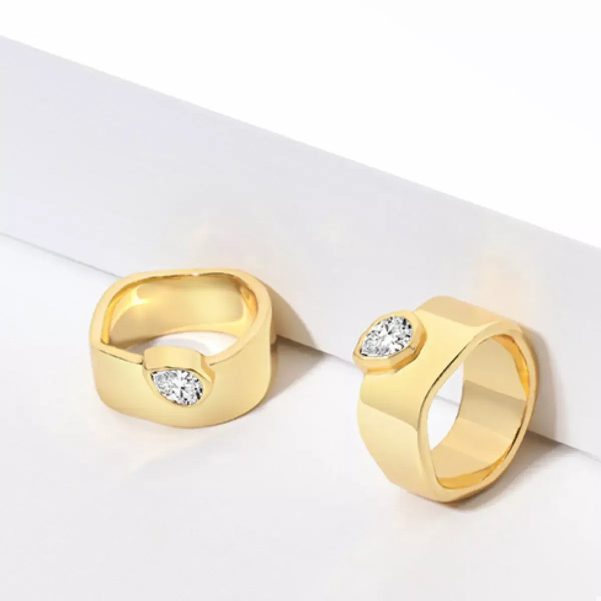 18K Gold-Plated Minimalist Design Ring - Trendsi - Flyclothing LLC
