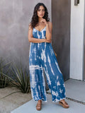 V-Neck Spaghetti Strap Jumpsuit - Trendsi