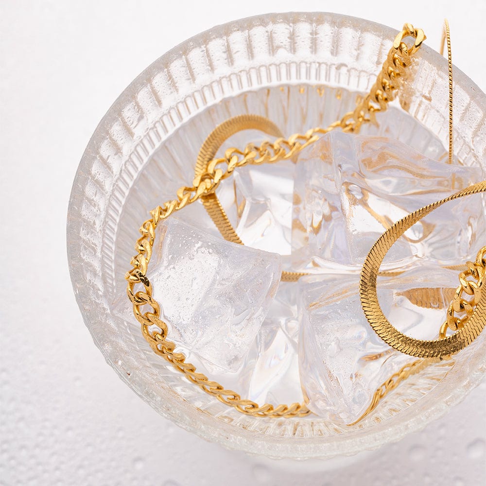18K Gold-Plated Double Layered Necklace - Trendsi